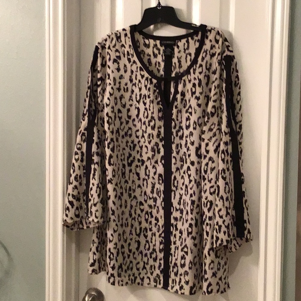 Animal print blouse